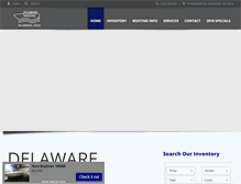 Tablet Screenshot of delaware-marine.com